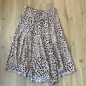 Apt. 9 Black and Cream A-Line Skirt
